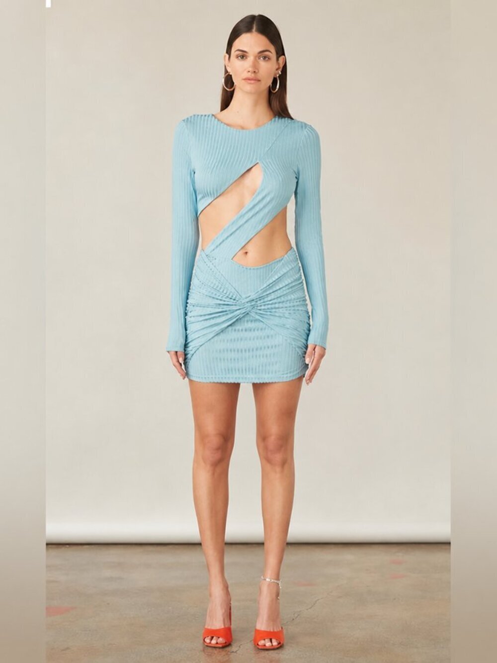 Atoir Size S Long Sleeve The Charles Dress in Heritage Blue NEW!